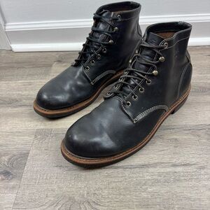 Thorogood 1892 Beloit Black Leather Boots Men’s Size 13  Work Cork Lace Up